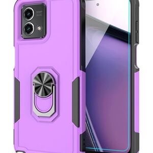Motorola G Stylus 5G 2023 Case with Tempered Glass Screen Protector